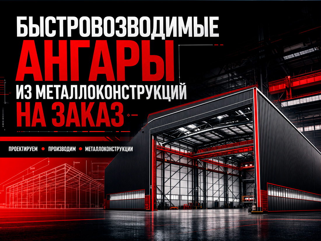 быстровозводимые ангары, ангары из металлоконструкций, строительство ангаров на заказ
