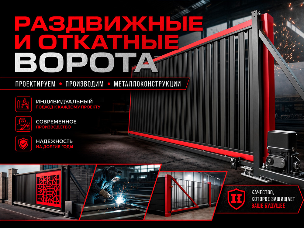 Изготовление раздвижных и откатных ворот