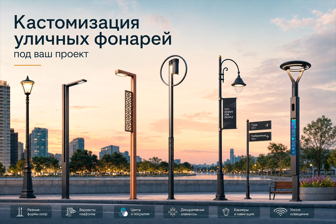 Кастомизация уличных фонарей под ваш проект