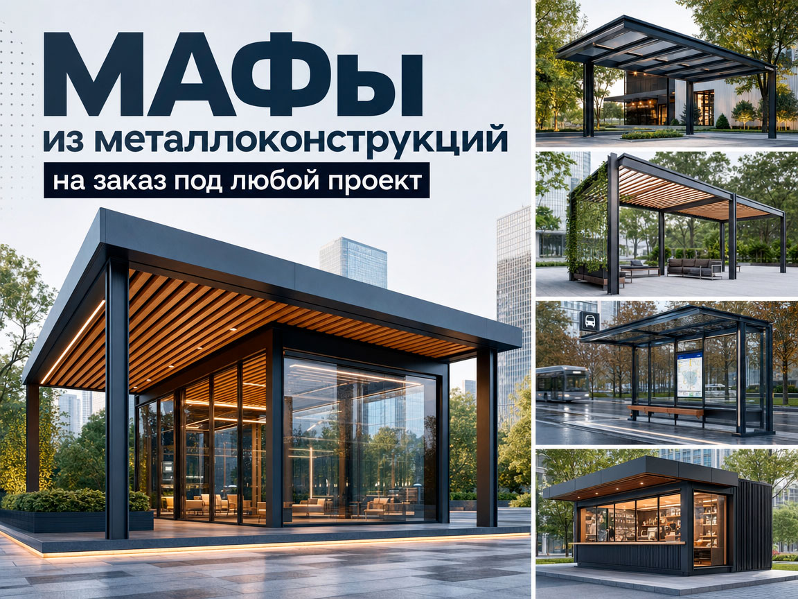 МАФы из металлоконструкций на заказ: производство любых решений для благоустройства