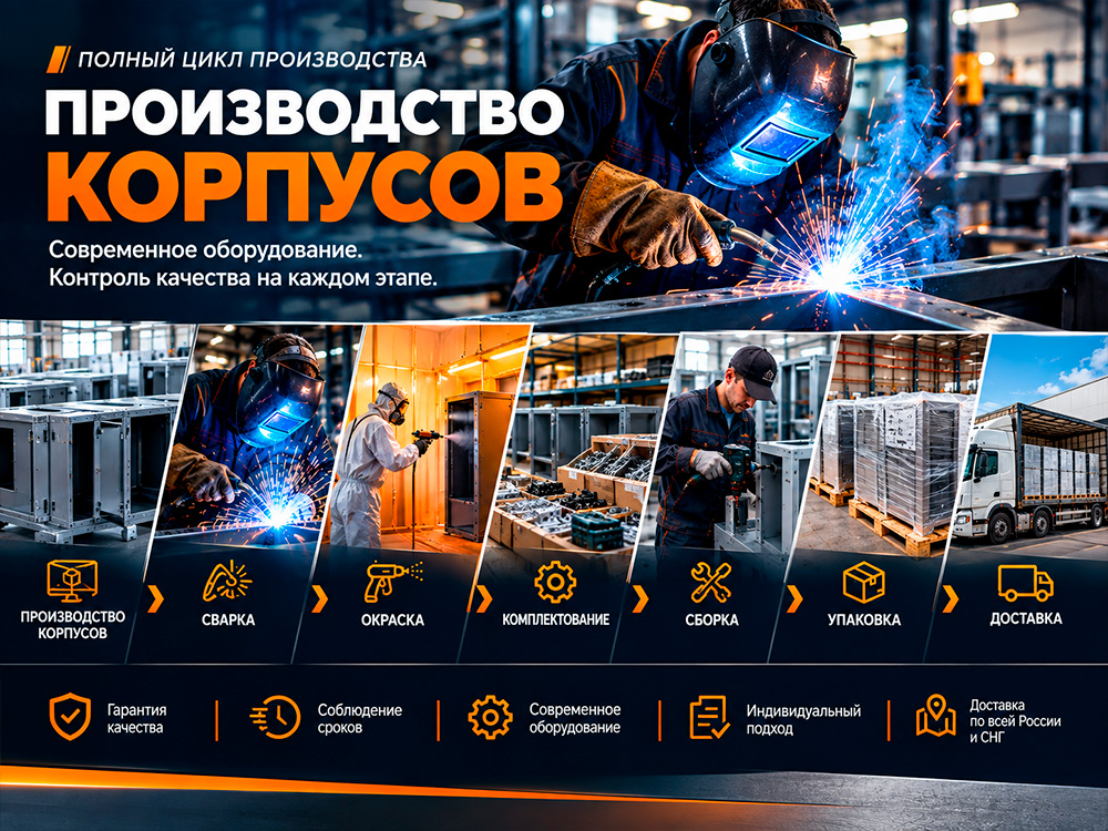 Полный цикл производства корпусов